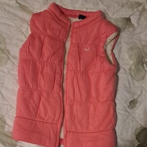 Joules Coral Pink Puffer Vest